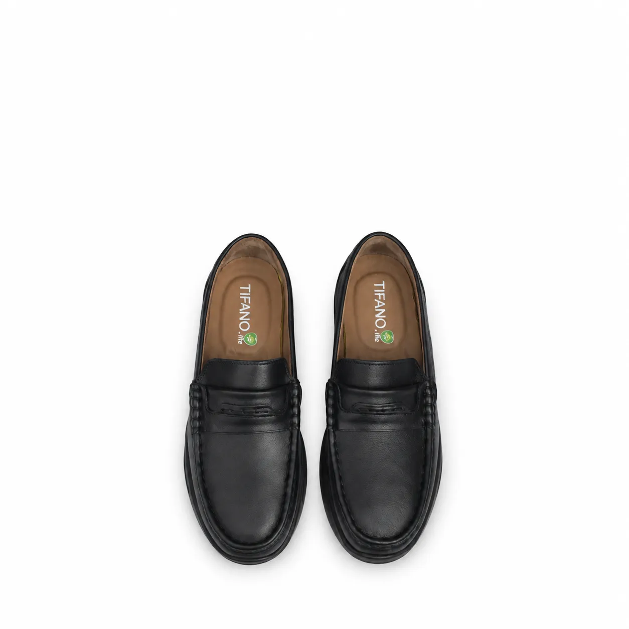 Moccasin pour homme confort R113 noir cuir  miniature